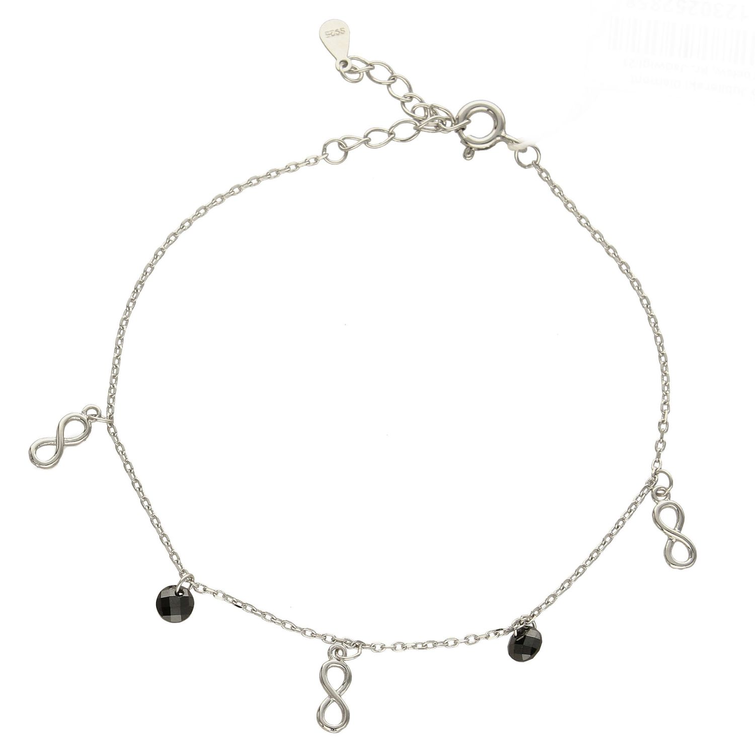 Srebrna bransoletka subtelna potrójna nieskończoność Bransoletka srebrna ✓.jpg