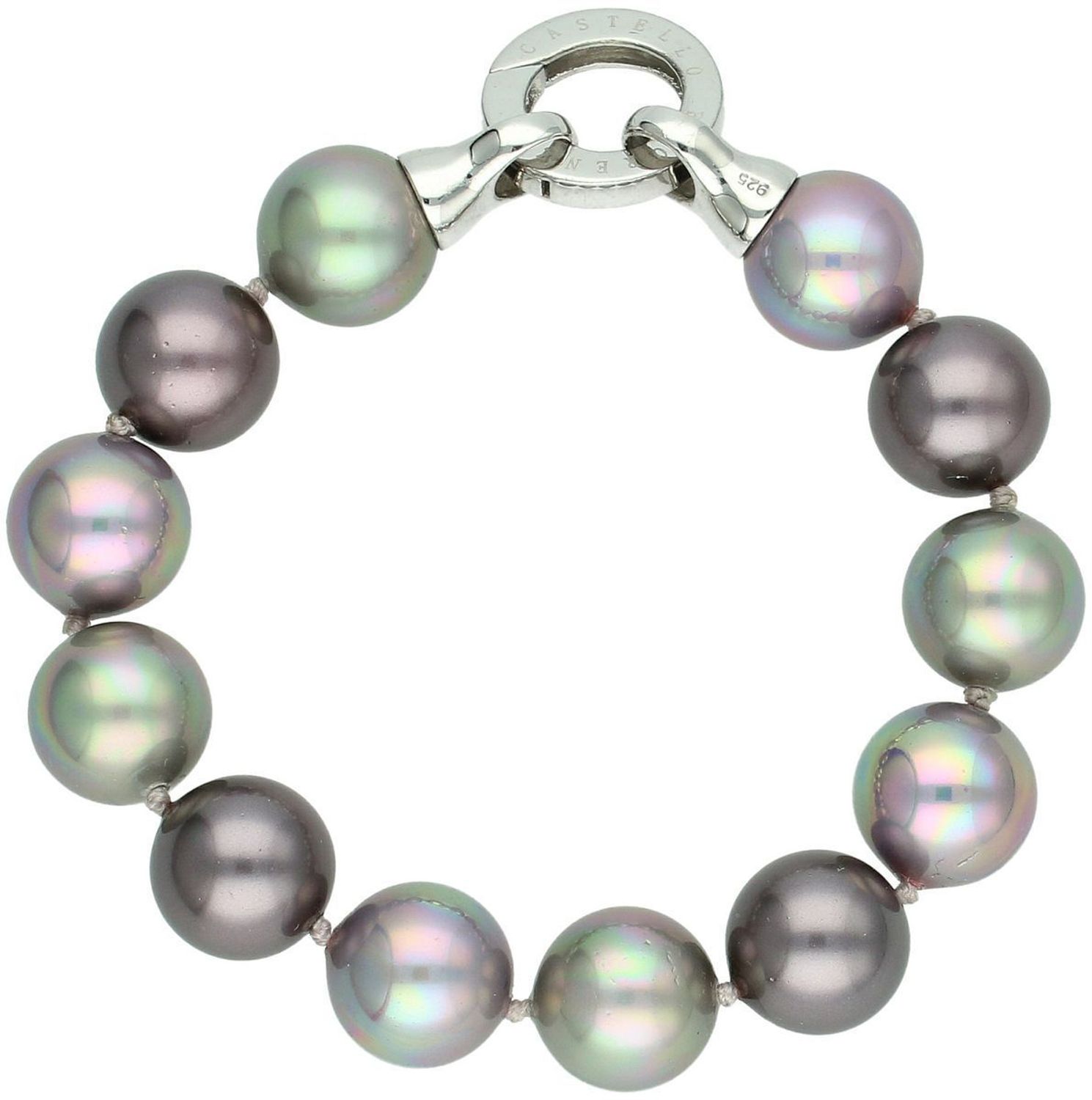 Bransoletka Florenzo Castello z szarych perłopławów 12 mm – srebro 925  Elegancja i trwałość (2).jpg