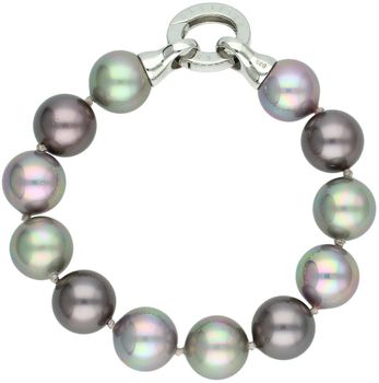 Bransoletka Florenzo Castello z szarych perłopławów 12 mm – srebro 925  Elegancja i trwałość (2).jpg