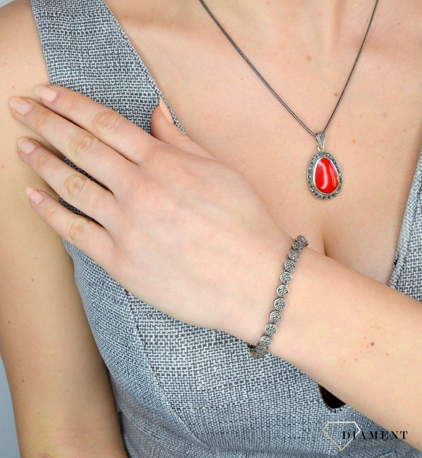 Bransoletka srebrna z markazytami  DIA-BRA-2510-925.jpg