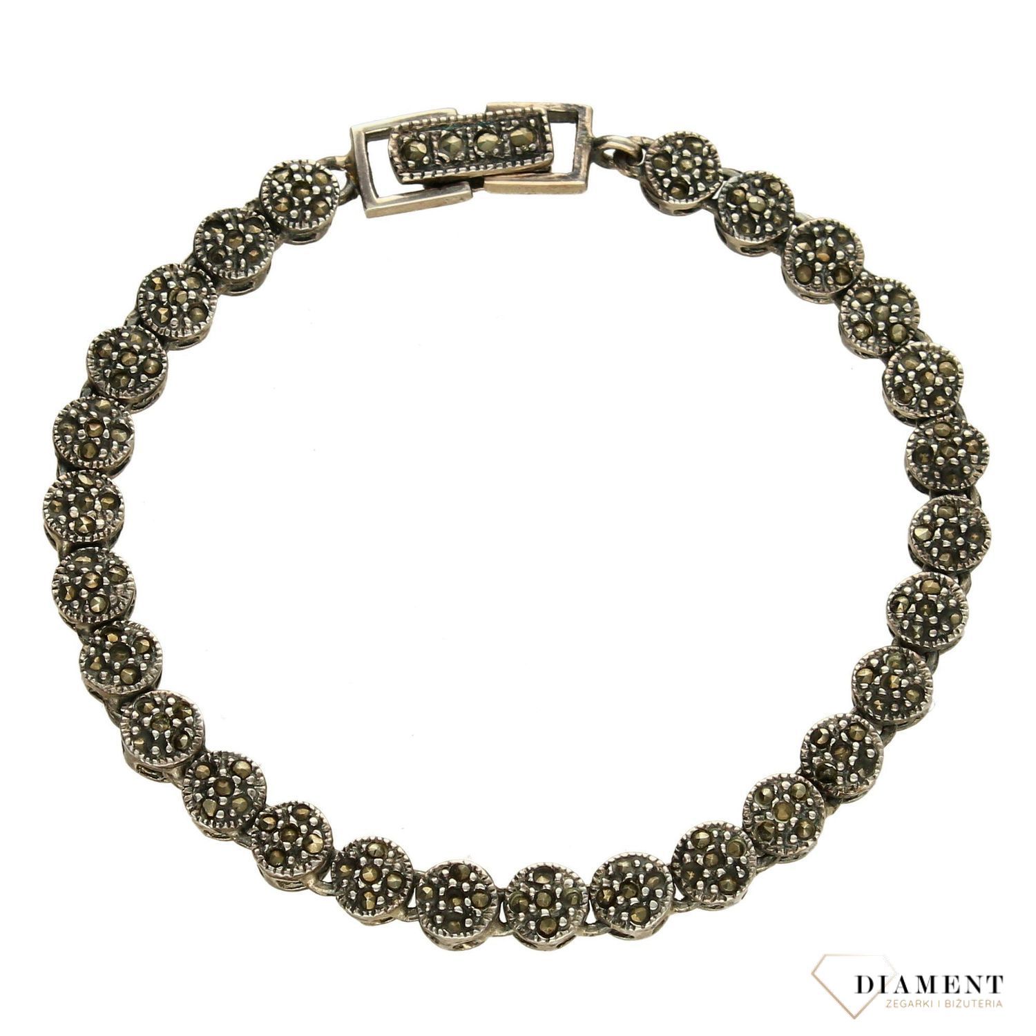 Bransoletka srebrna z markazytami  DIA-BRA-2510-925.jpg