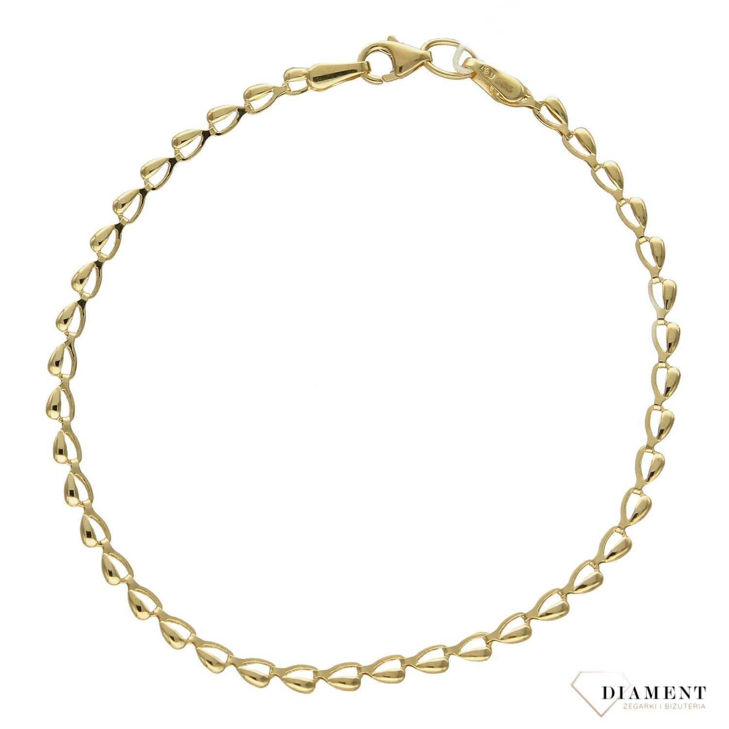 Bransoletka złota próby 585 o delikatnym wzorze DIA-BRA-2685-585.jpg