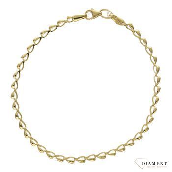 Bransoletka złota próby 585 o delikatnym wzorze DIA-BRA-2685-585.jpg