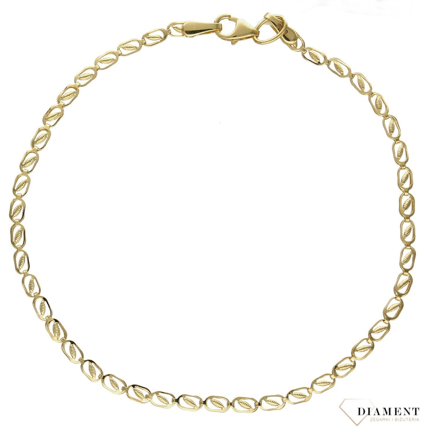 Bransoletka złota próby 585 o wyjątkowym wzorze DIA-BRA-2691-585.jpg