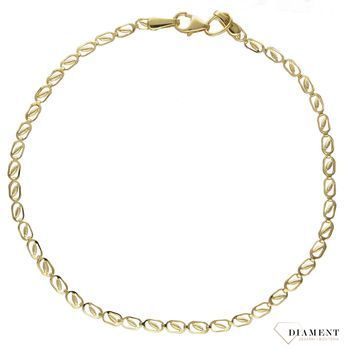 Bransoletka złota próby 585 o wyjątkowym wzorze DIA-BRA-2691-585.jpg