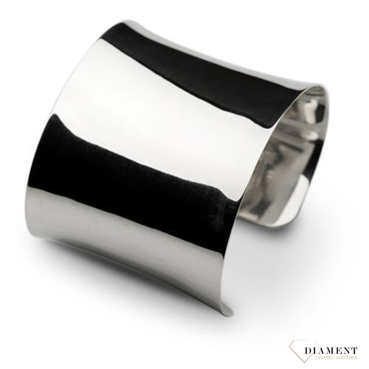 Bransoletka srebrna sztywna 'Szeroka Kleopatra'.jpg