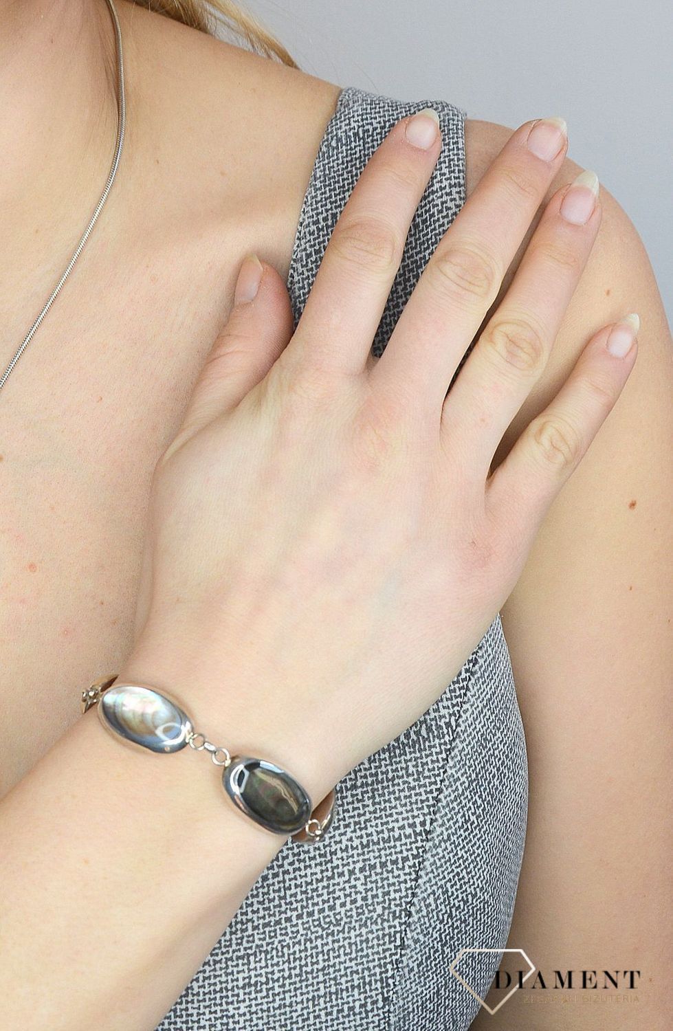 Bransoletka srebrna z masą perłową DIA-BRA-2787-925.jpg