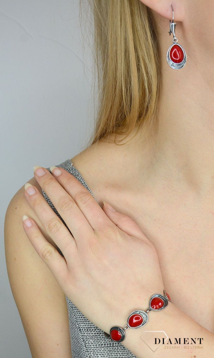 Bransoletka srebrna 'Czerwona oksyda'.jpg