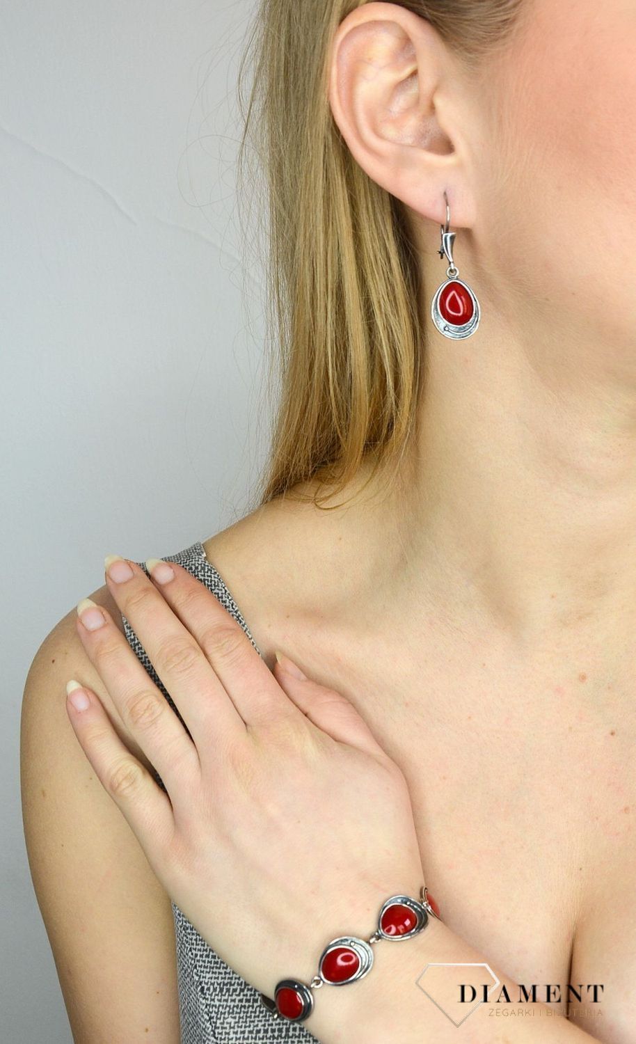 Bransoletka srebrna 'Czerwona oksyda'.jpg