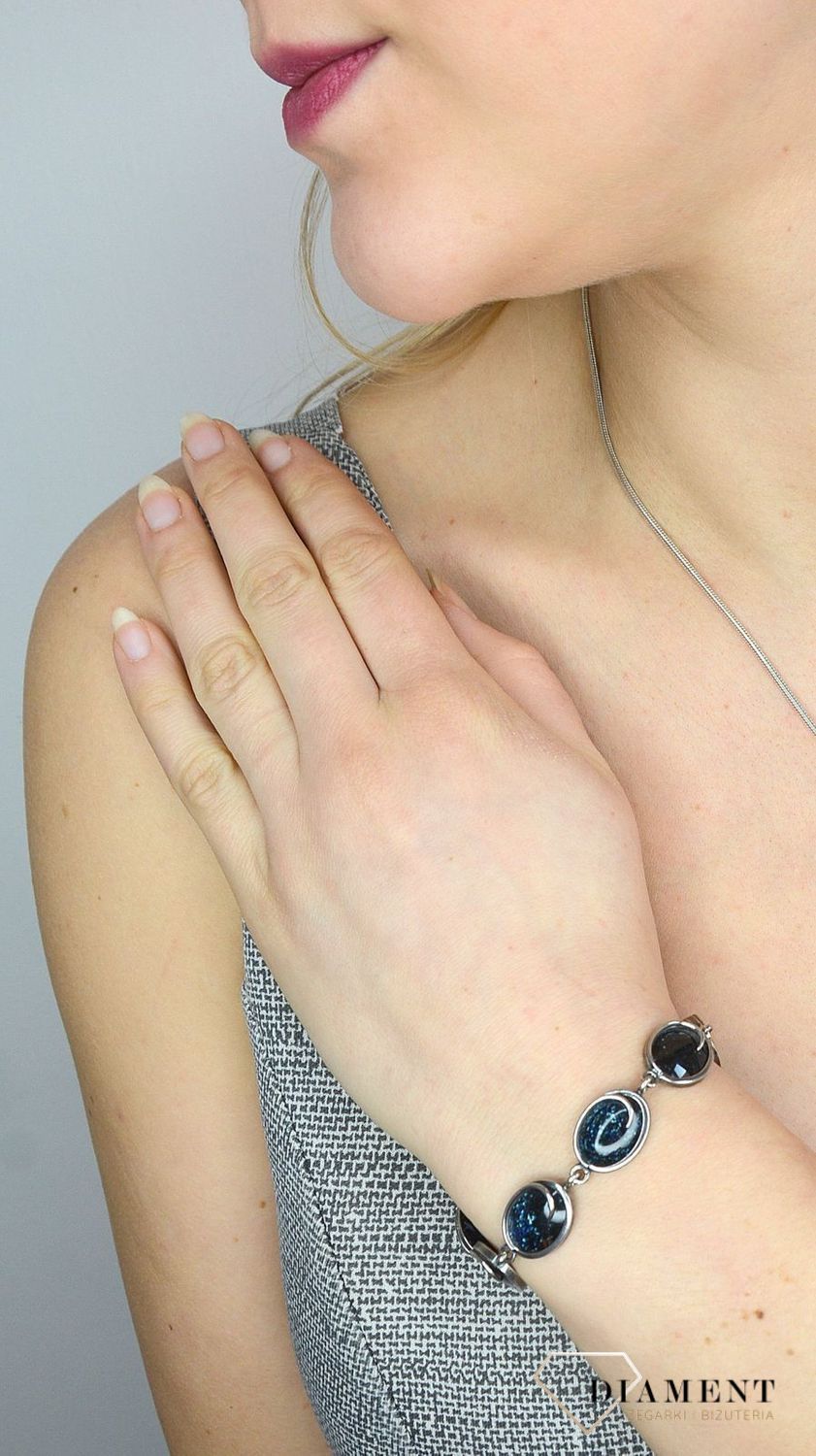 Bransoletka srebrna oksydowana 'Księżycowy blask'.jpg