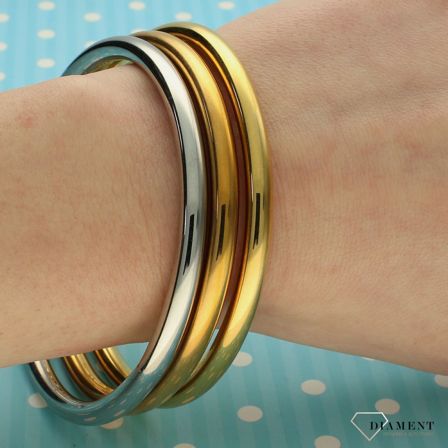 Bransoletka damska sztywne koła DIA-BRA-2826-STAL (1).jpg