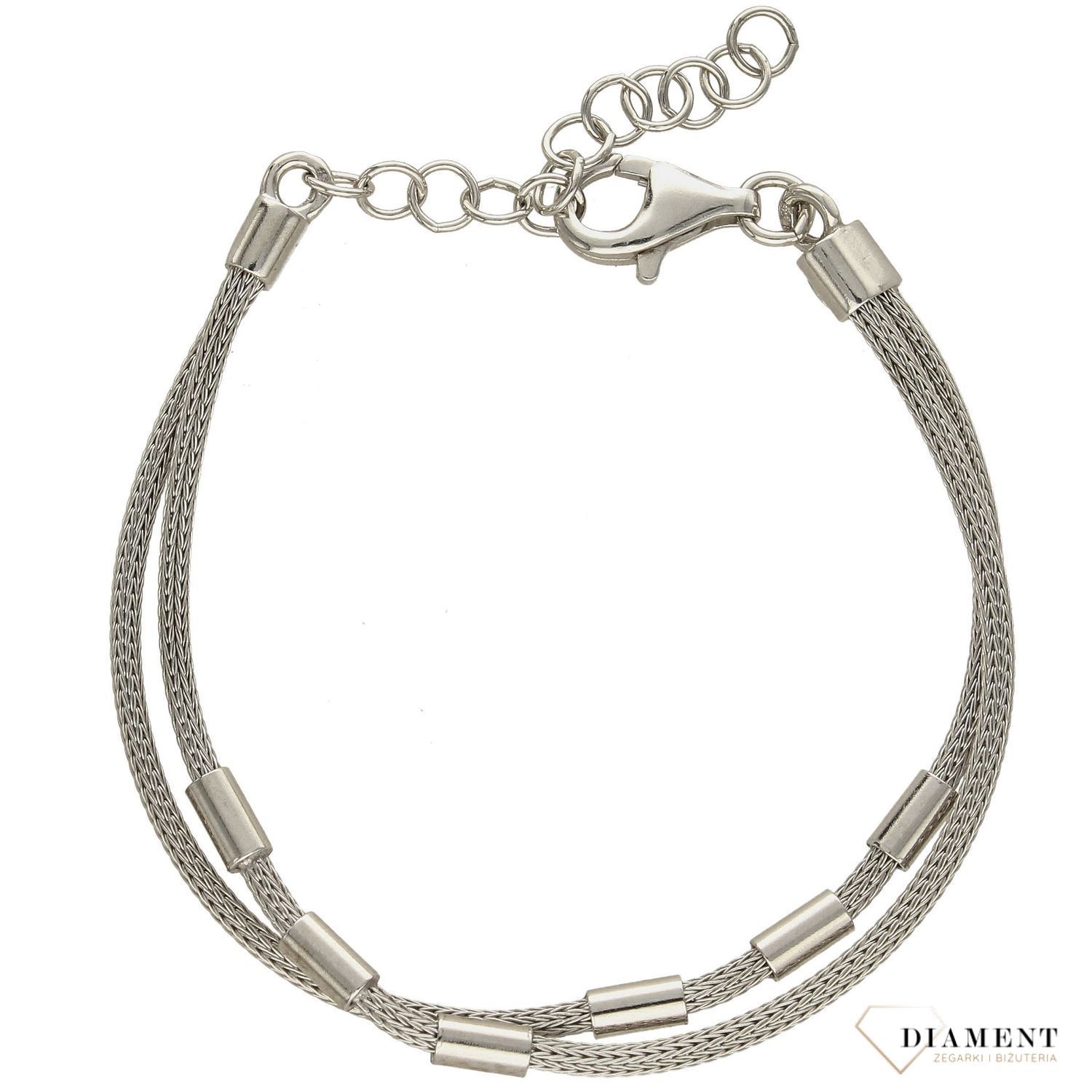 Srebrna bransoletka z blaszkami DIA-BRA-2864-925.jpg
