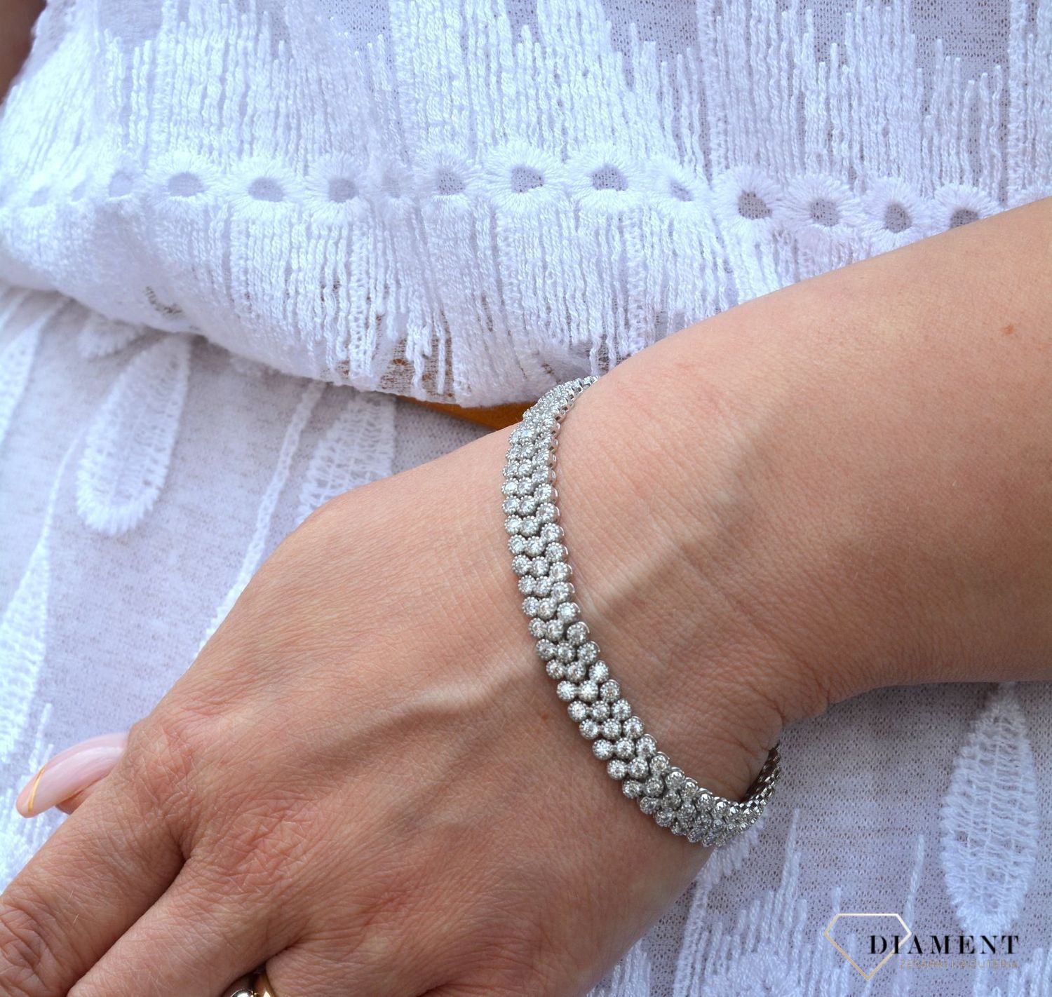 Bransoletka srebrna z cyrkoniami 'Szykowna elegancja' DIA-BRA-2959-925 (1).jpg