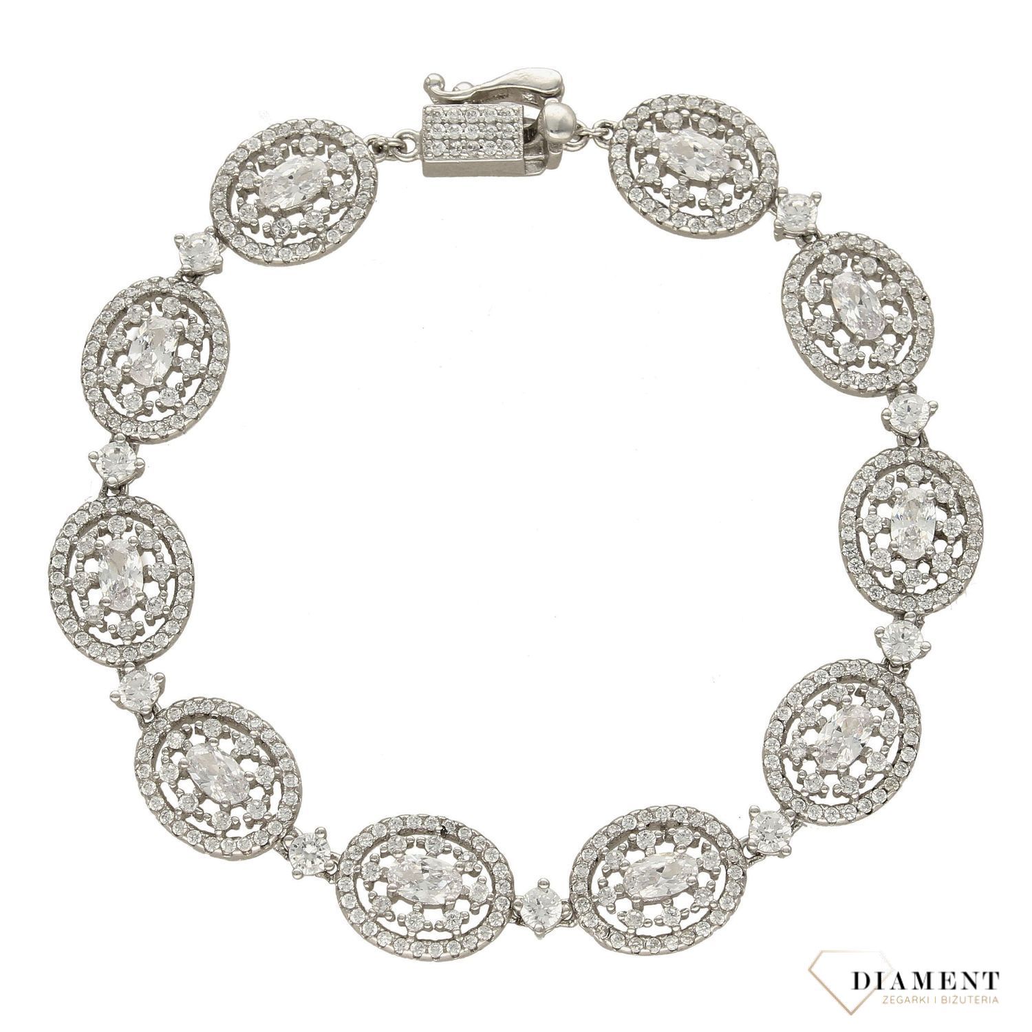 Srebrna bransoletka ozdobiona cyrkoniami DIA-BRA-2965-925 (1).jpg