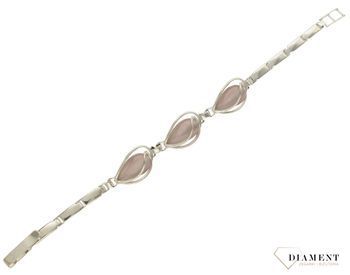 Bransoletka damska z różowym DIA-BRA-2968-925 (1).jpg