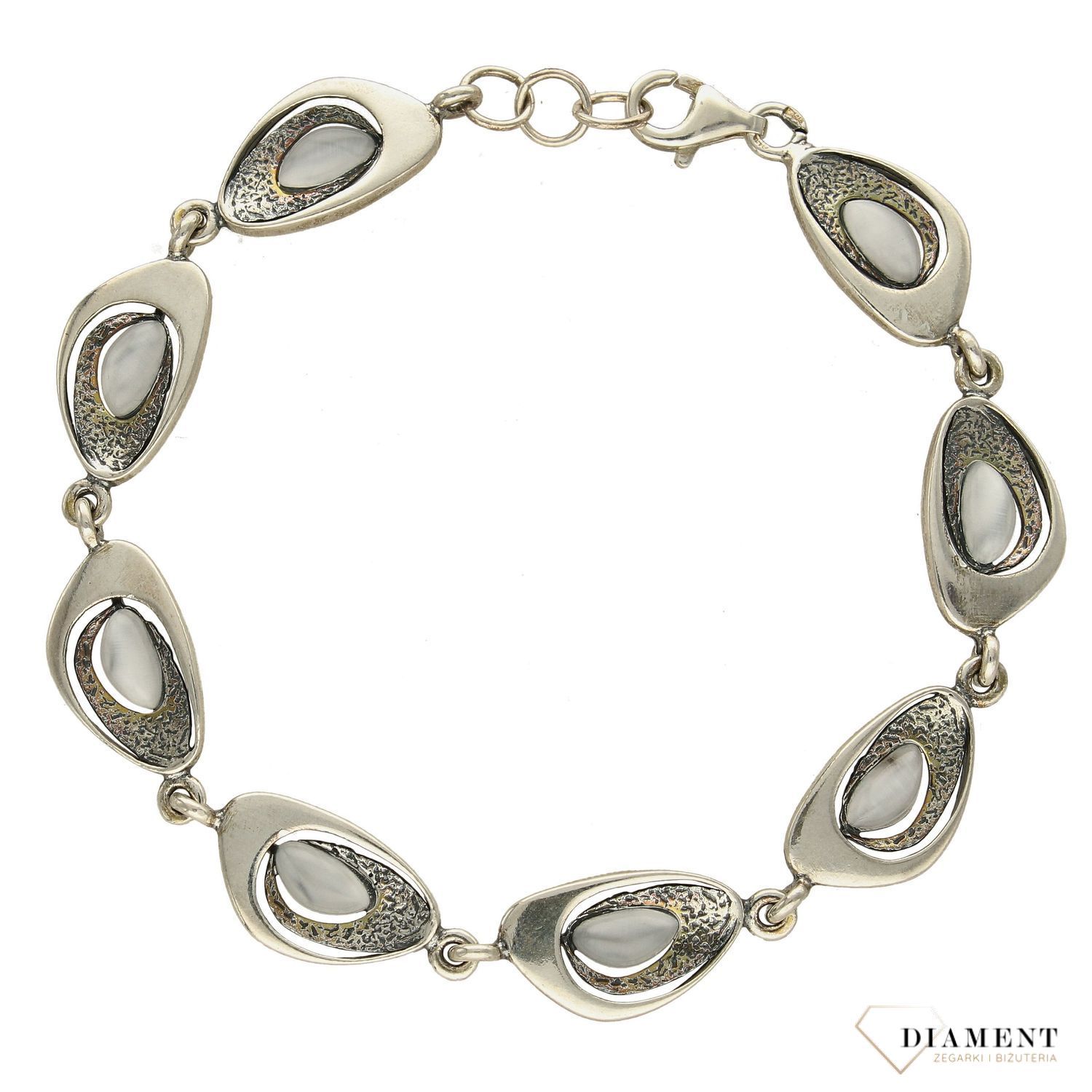 Srebrna bransoletka damska 925 oczka z cyrkonią DIA-BRA-2976-925 (1).jpg