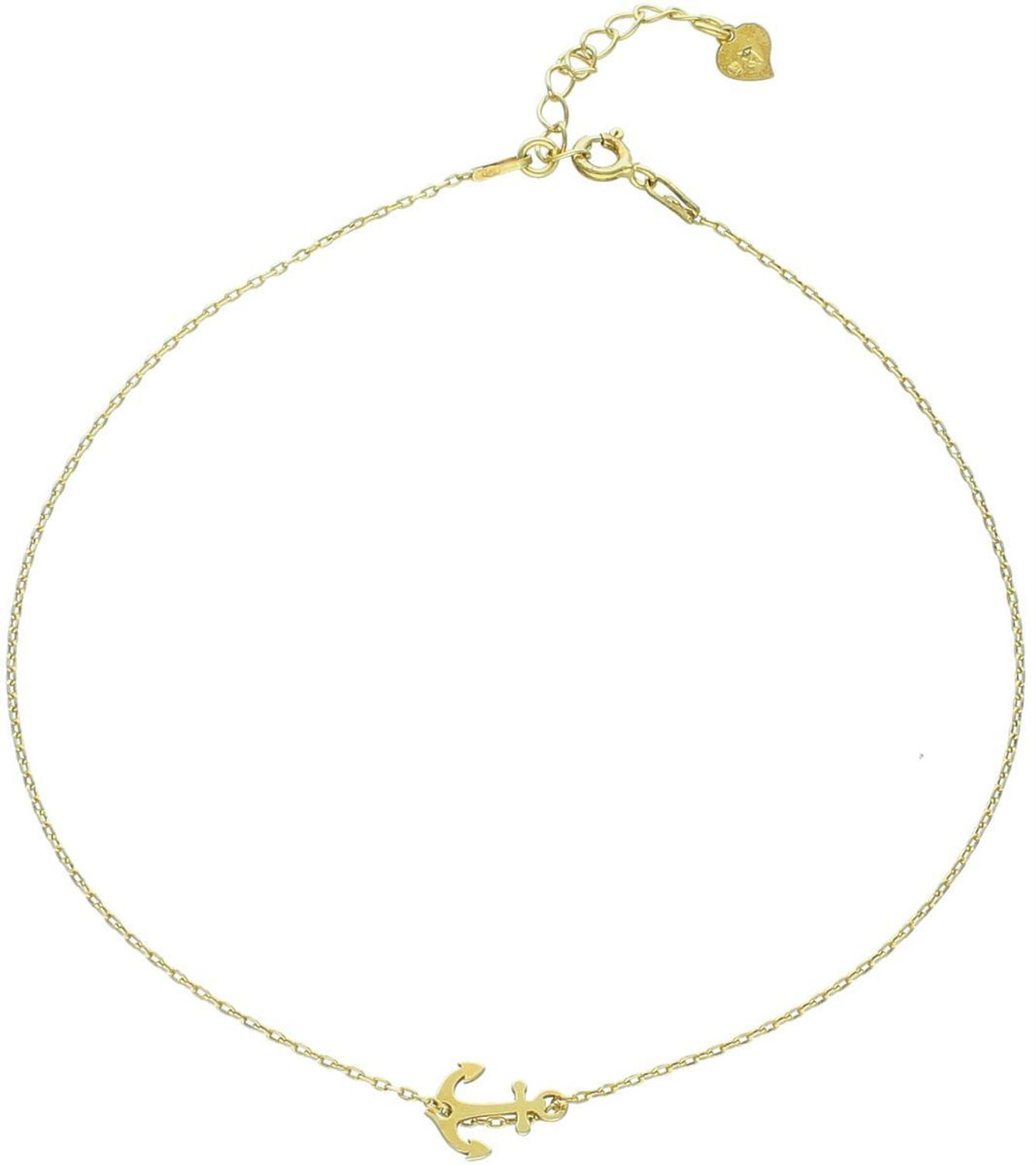 Srebrna bransoletka na nogę z kotwicą DIA-BRA-3244-925. Bransoletka na kostkę wykonana z wysokiej jakości srebra próby 925. Bransoletka z zawieszką w kształcie kotwicy. Bransoletka na 1.jpg