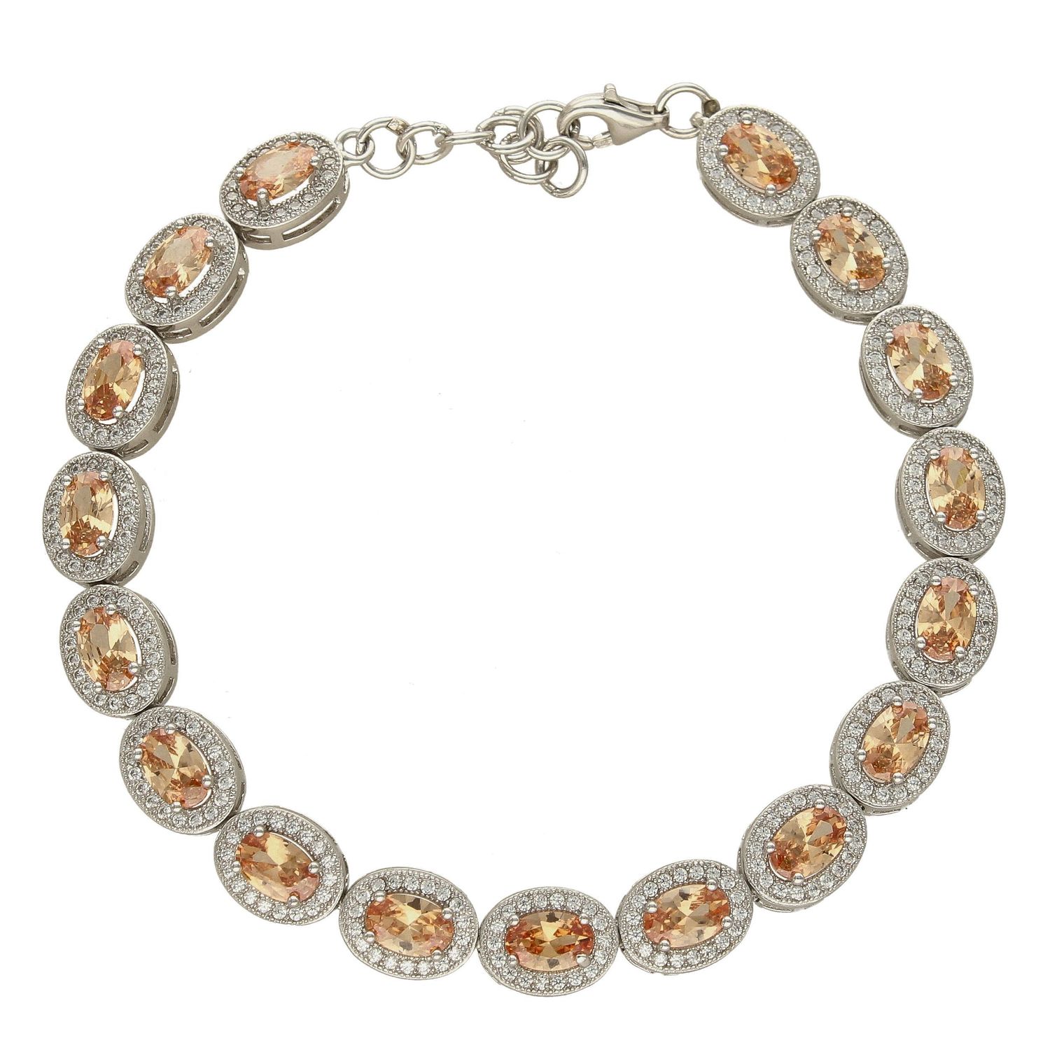 Elegancka bransoletka z brązowymi cyrkoniami DIA-BRA-3838-925 (1).jpg