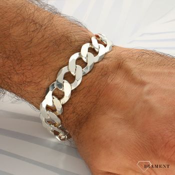 Srebrna bransoleta męska gruba pancerka DIA-BRA-3843-925 (2).jpg
