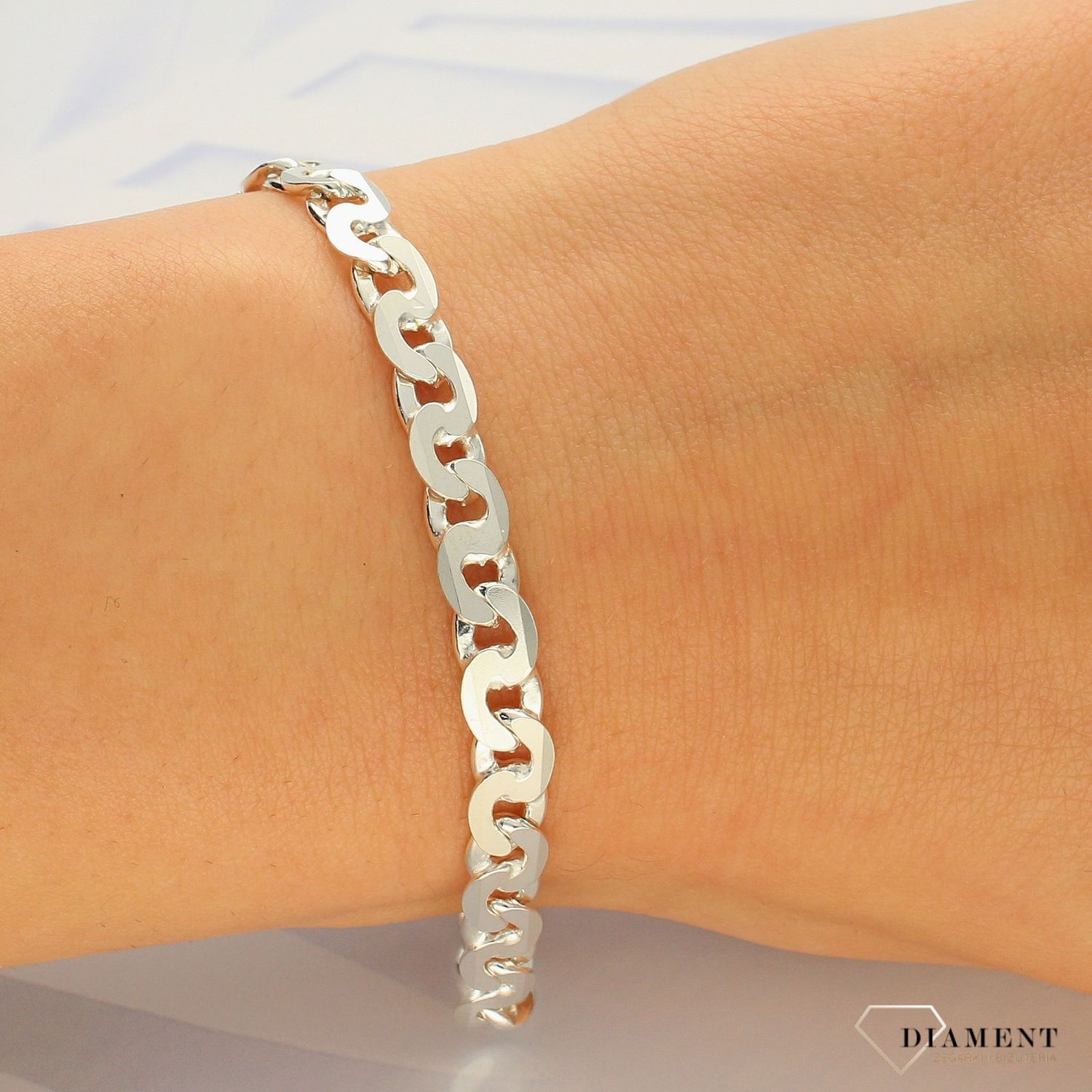 Męska bransoletka splot typu gucci DIA-BRA-3845-925 (1).jpg