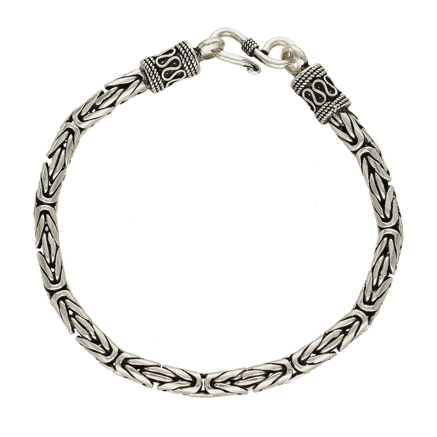 Srebrna bransoletka o grubym splocie królewskim DIA-BRA-3935-925 (1).jpg