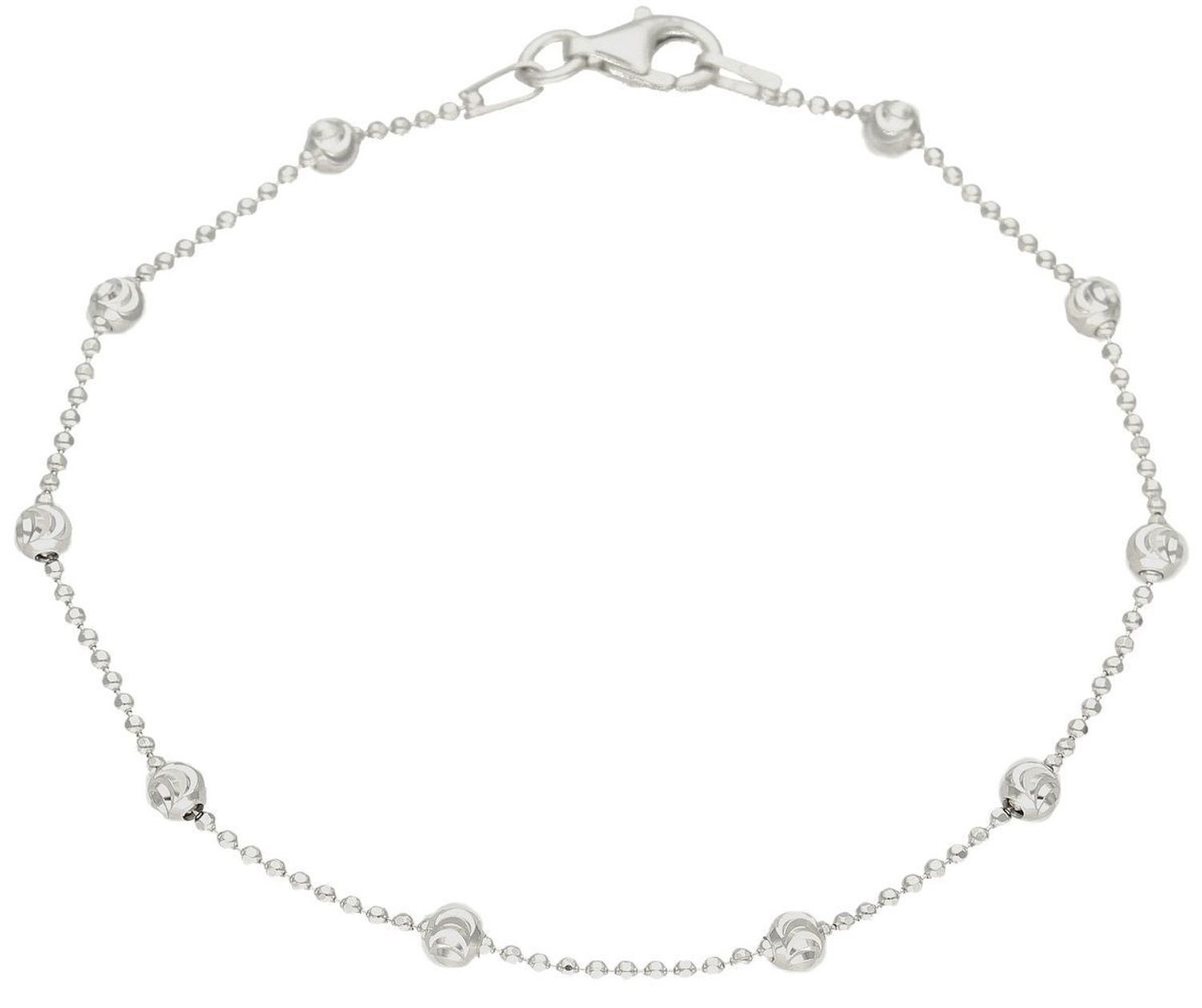 Srebrna bransoletka damska kuleczki rozmiar 19 DIA-BRA-39STRD-925. Damska bransoletka wykonana z najwyższej próby srebra 925 o ozdobnym splocie kuleczek. Idealny pomysł na prezent. Bransoletka srebrna o wadze 1,90 gram i długości 1.jpg