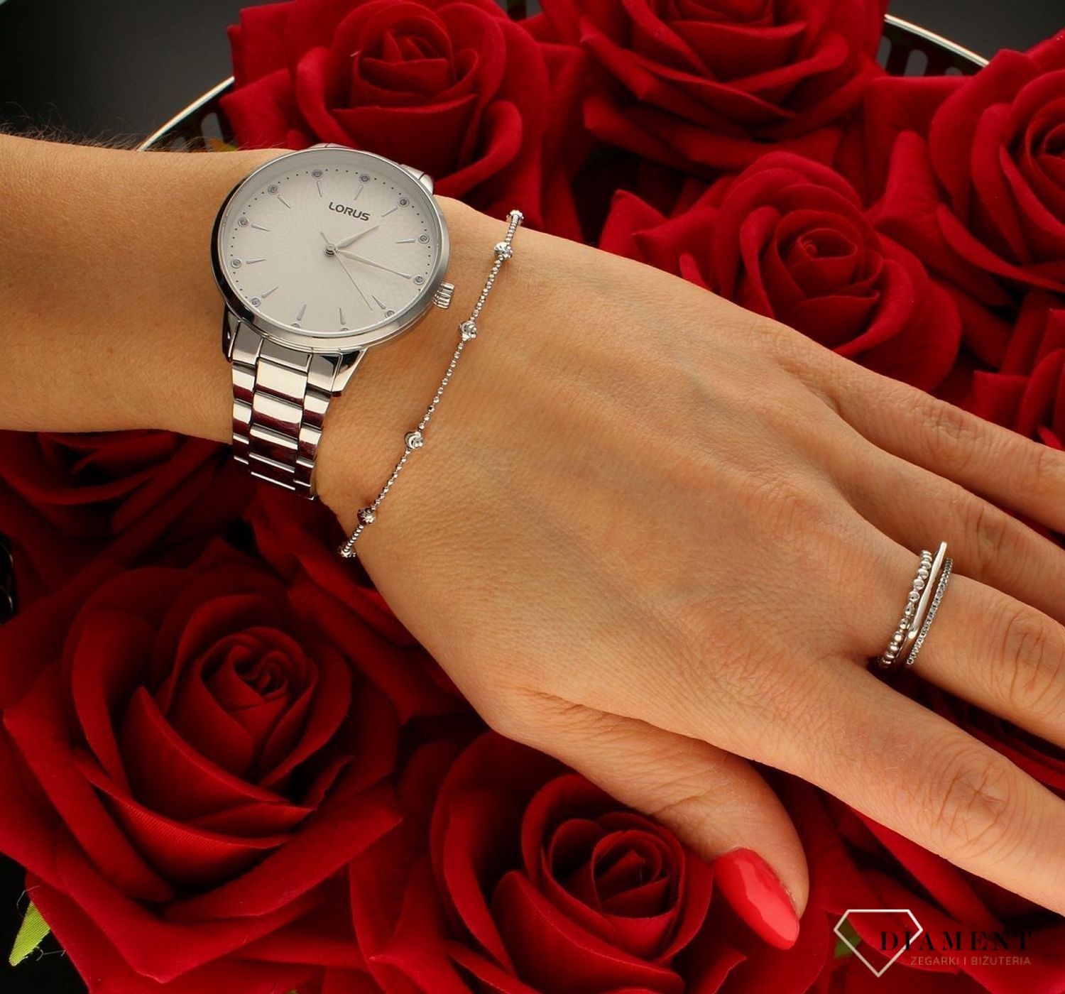 Srebrna bransoletka damska kuleczki rozmiar 19 DIA-BRA-39STRD-925. Damska bransoletka wykonana z najwyższej próby srebra 925 o ozdobnym splocie kuleczek. Idealny pomysł na prezent. Bransoletka srebrna o wadze 1,90 gram i długości 1.jpg