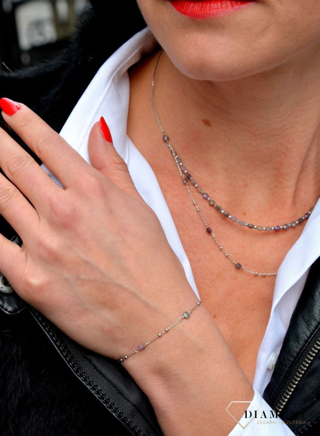 Bransoletka damska z kamieniami naturalnymi szafir, rubin DIA-BRA-4000-925.jpg