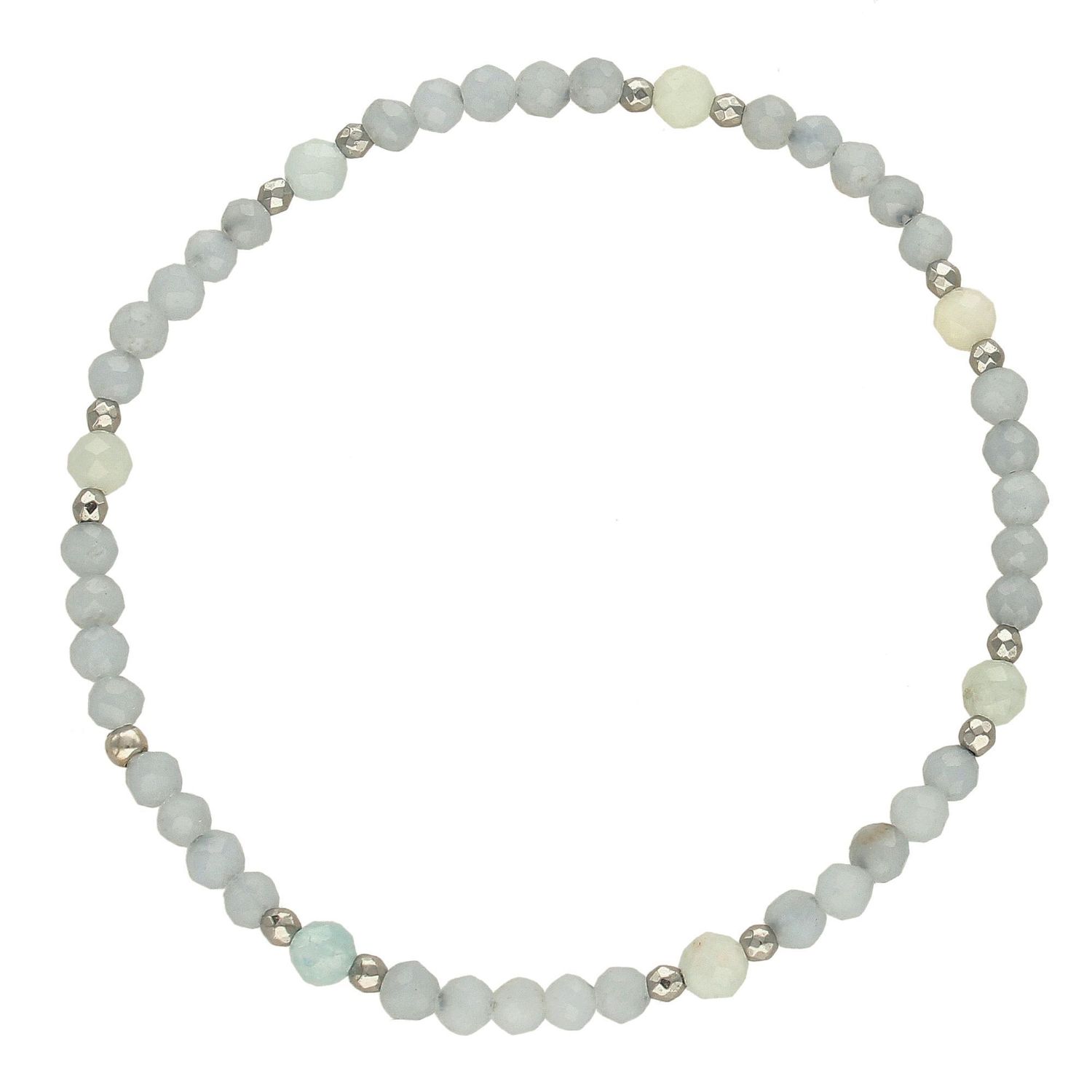 Bransoletka damska z kamieniami naturalnymi morganit, hematyt DIA-BRA-4010-925 (1).jpg