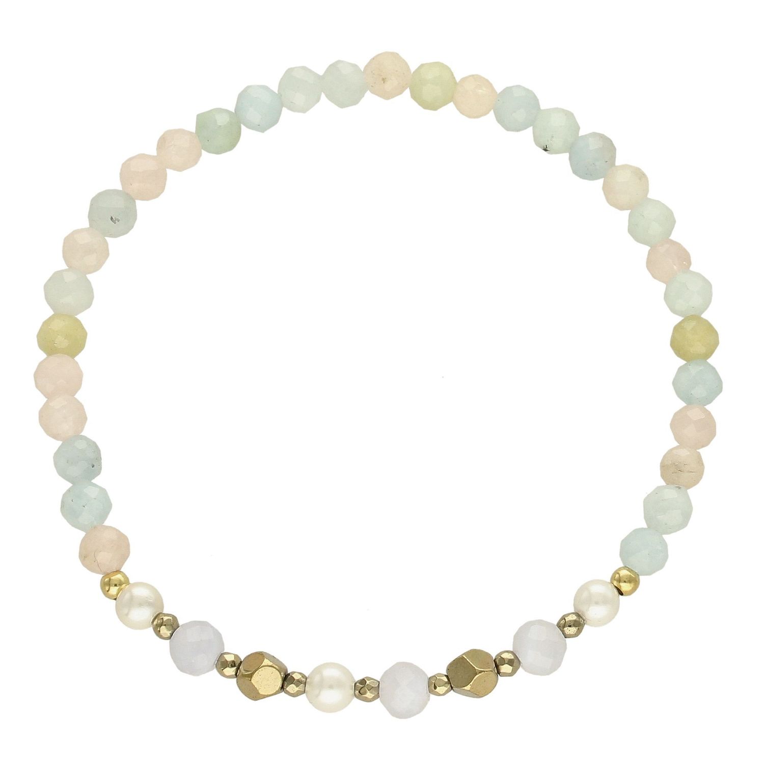 Bransoletka damska z kamieniami naturalnymi morganit, chalcedon DIA-BRA-4012-925 (2).jpg