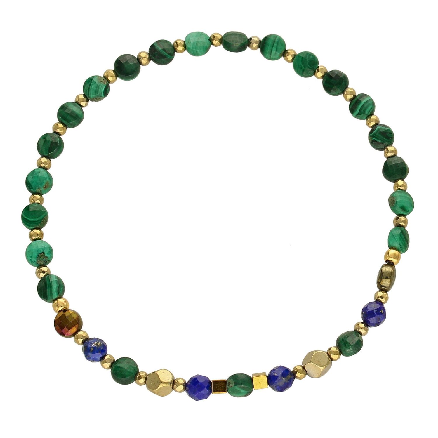 Bransoletka damska z kamieniami naturalnymi malachitem, lapis DIA-BRA-4016-925 (1).jpg