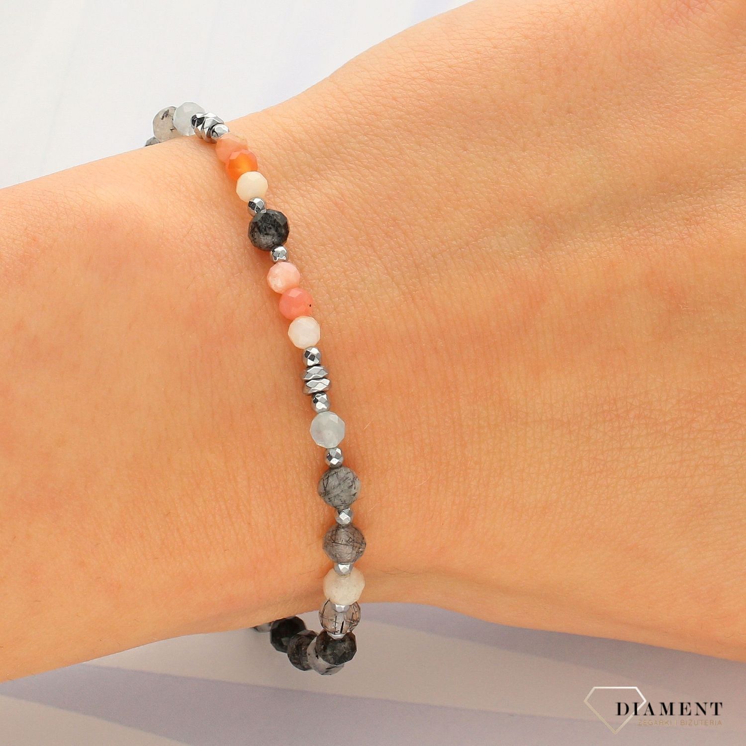 Bransoletka damska z kamieniami naturalnymi rutilkwarc, opal DIA-BRA-4018-925 (2).jpg