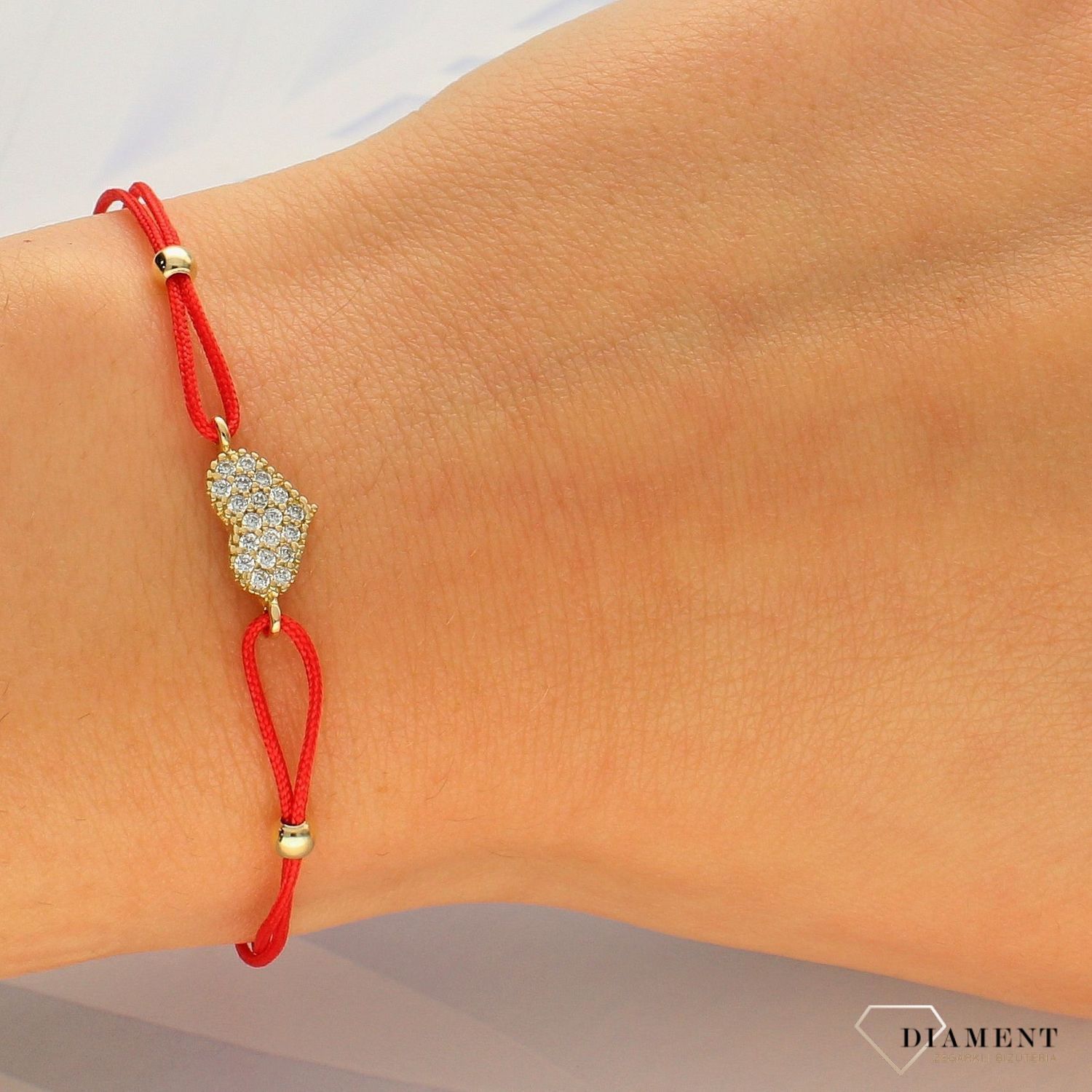 Bransoletka na sznurku serce z cyrkonią DIA-BRA-4186-585 (1).jpg