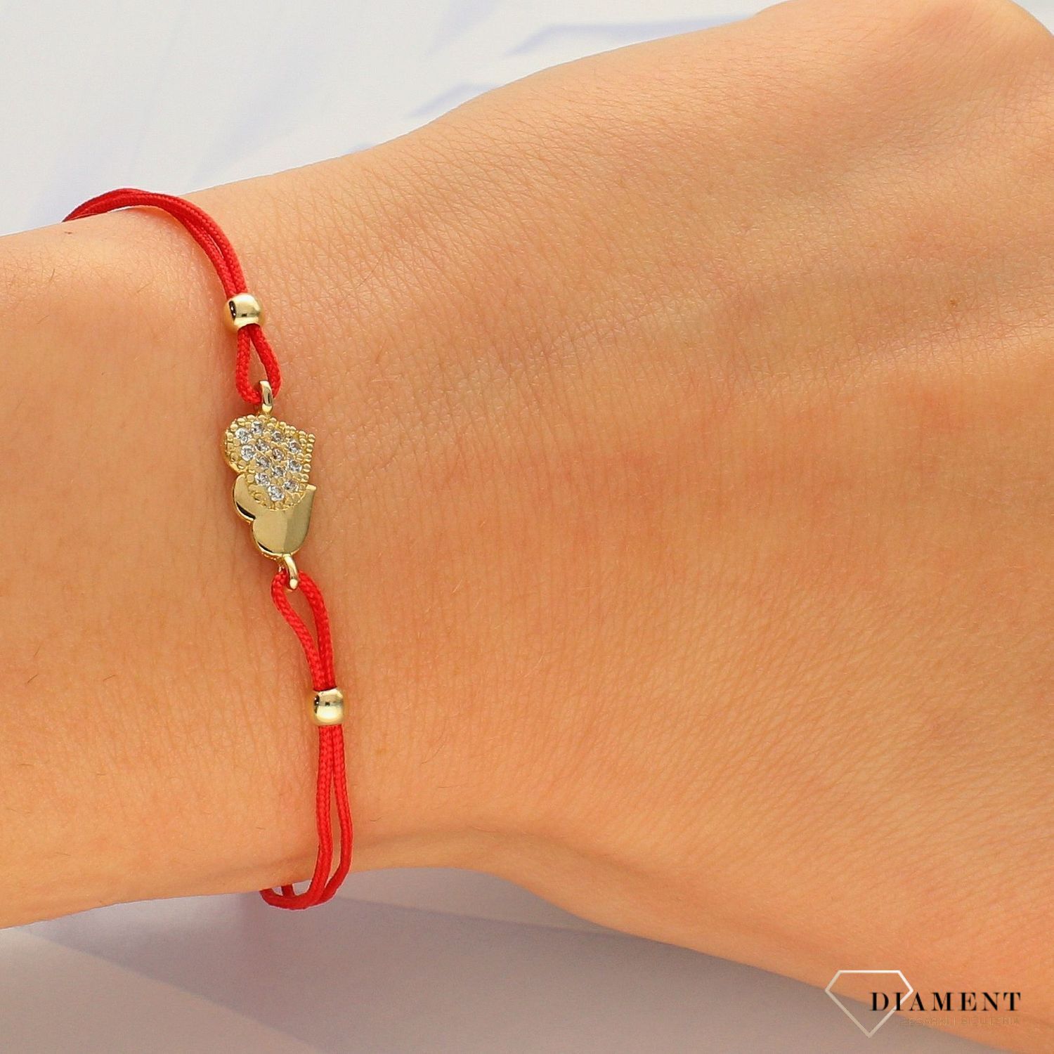 Bransoletka na sznureczku dwa serca DIA-BRA-4188-585 (1).jpg