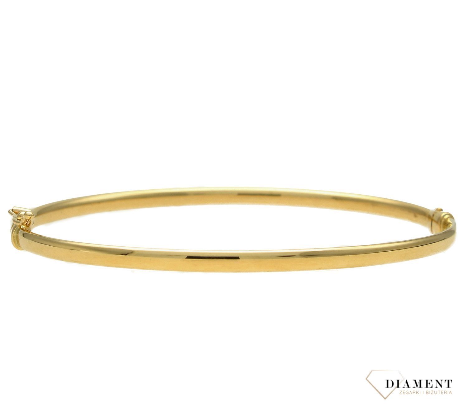 Złota bransoletka sztywna o gładkiej powierzchni DIA-BRA-4218-585 (1).jpg