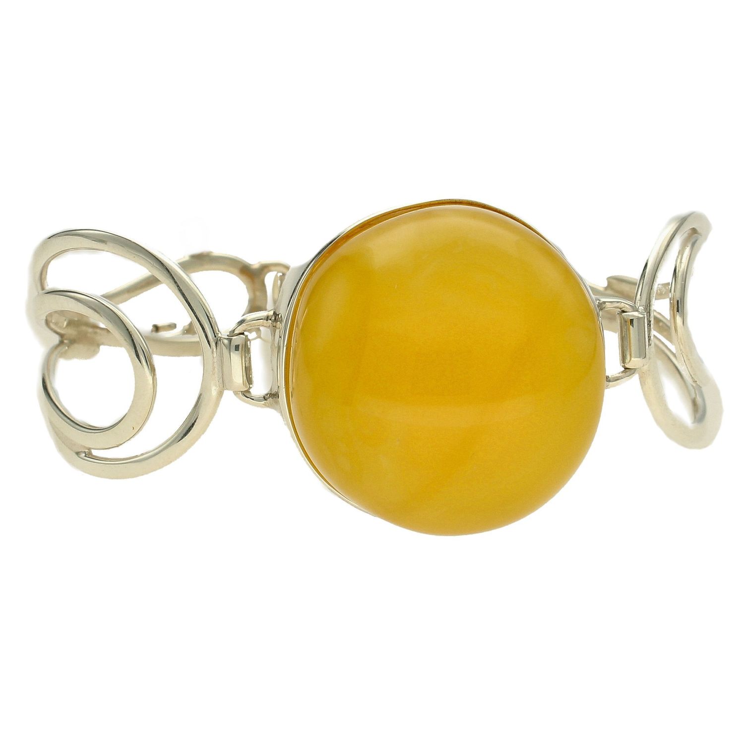 Srebrna bransoletka z bursztynem o miodowym odcieniu DIA-BRA-4502-925 (1).jpg