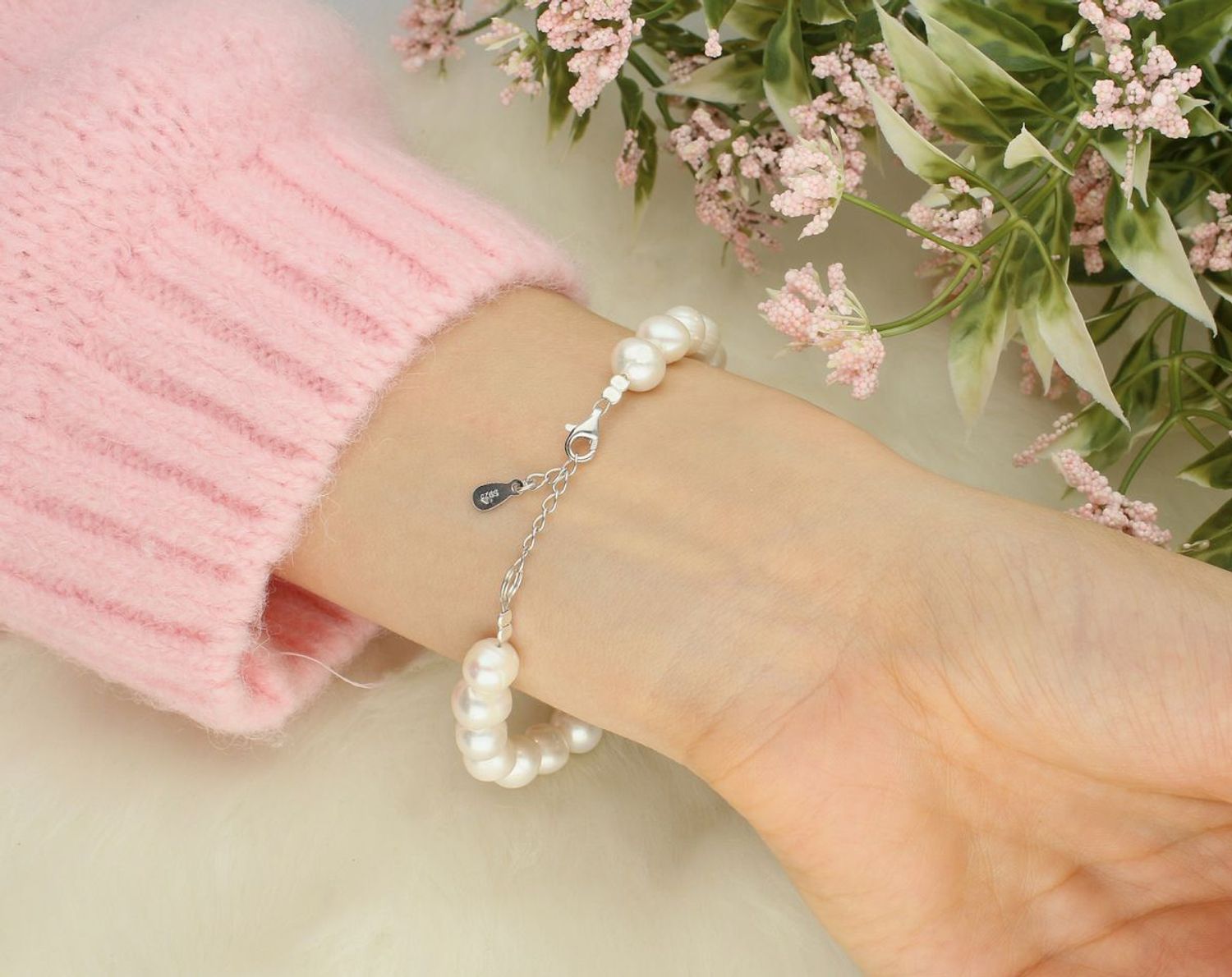 Bransoletka damska z pereł hodowlanych – klasyczna elegancja  DIA-BRA-4639-925  (2).jpg