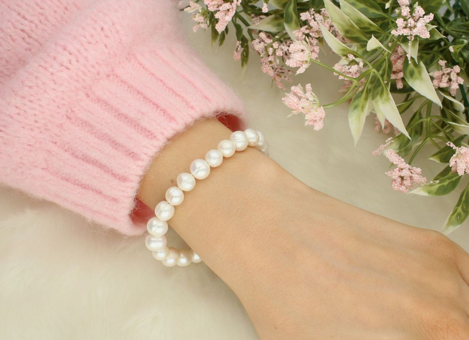 Bransoletka damska z pereł hodowlanych – klasyczna elegancja  DIA-BRA-4639-925  (2).jpg