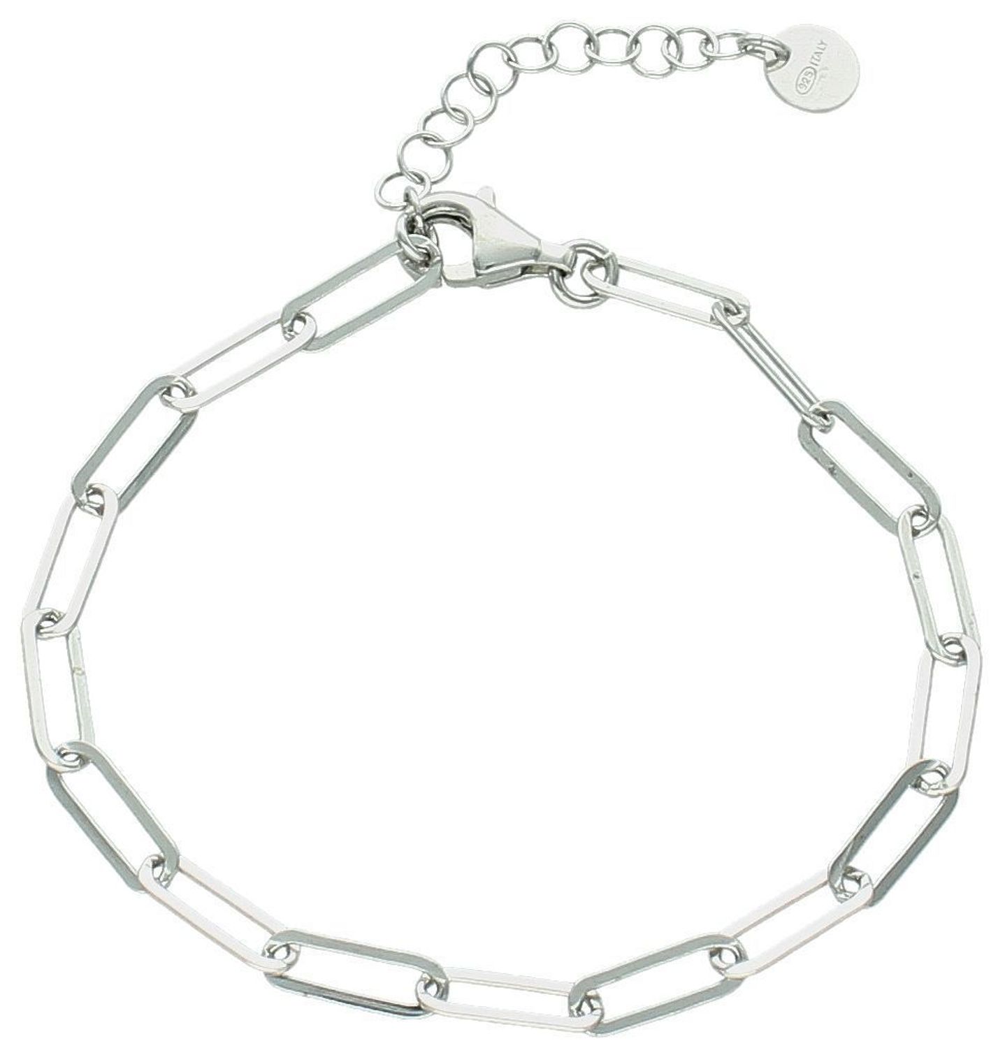 Elegancka bransoletka damska ze srebra próby 925, splot spinaczowy, długość 17 cm + 3 cm, waga 2,70 g, zapięcie na karabińczyk. Idealna na prezent.1.jpg