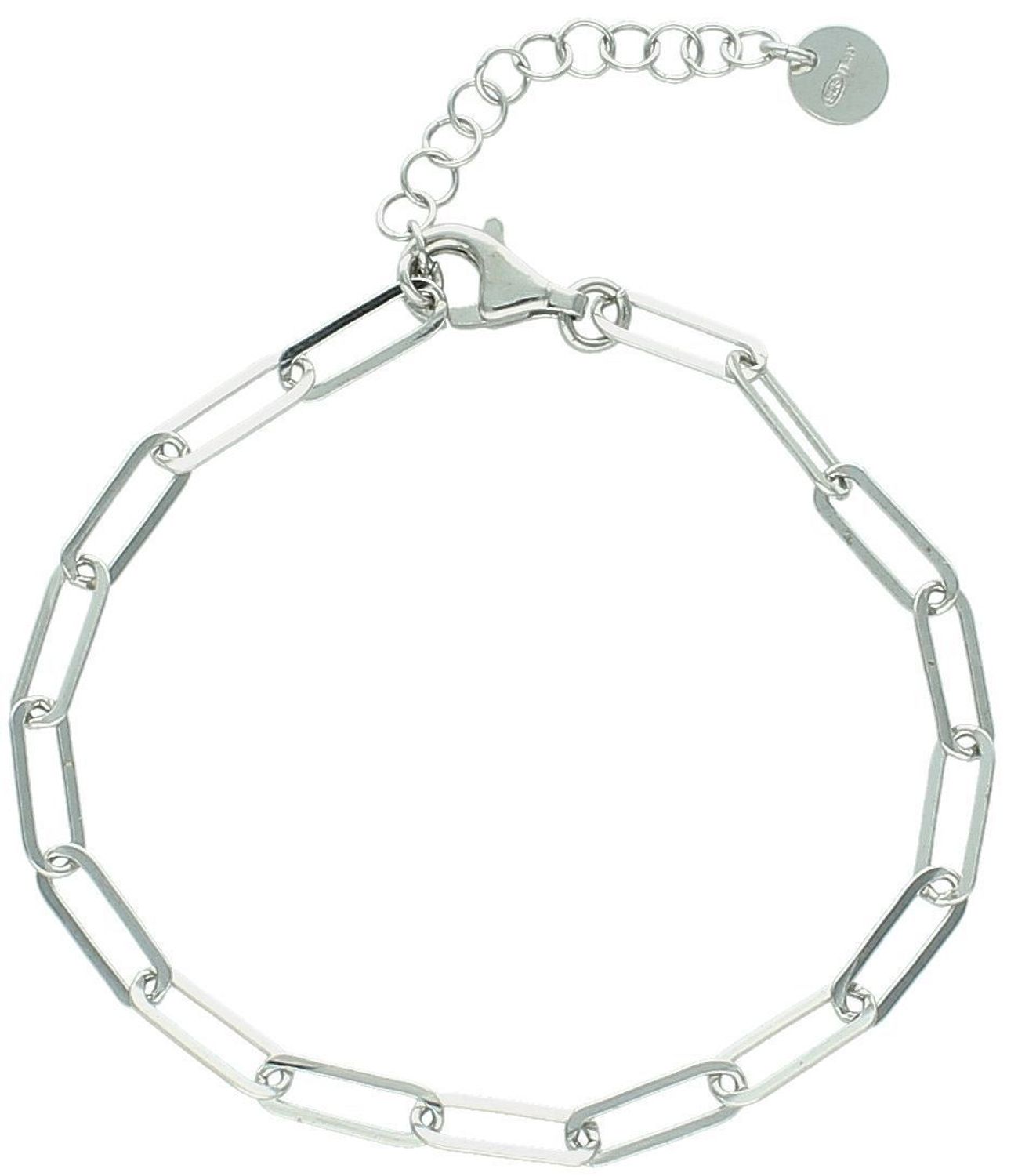 Elegancka bransoletka damska ze srebra próby 925, splot spinaczowy, długość 17 cm + 3 cm, waga 2,70 g, zapięcie na karabińczyk. Idealna na prezent.1.jpg