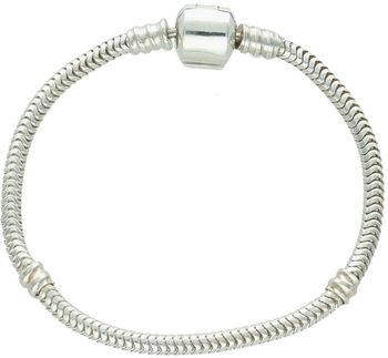 Elegancka srebrna bransoletka próby 925 typu Pandora modułowa, długość 16 cm, waga 8,48 g, zapięcie na zatrzask. Idealna do dodawania charmsów, prezent i uniwersalny dodatek do codziennych 1.jpg