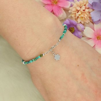 Bransoletka znak zodiaku Ryby – ametyst, kamień księżycowy, szafir, turkus srebro 925 tył.jpg