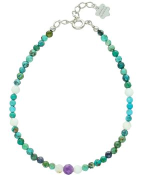 Bransoletka znak zodiaku Ryby – ametyst, kamień księżycowy, szafir, turkus srebro 925 znak.jpg