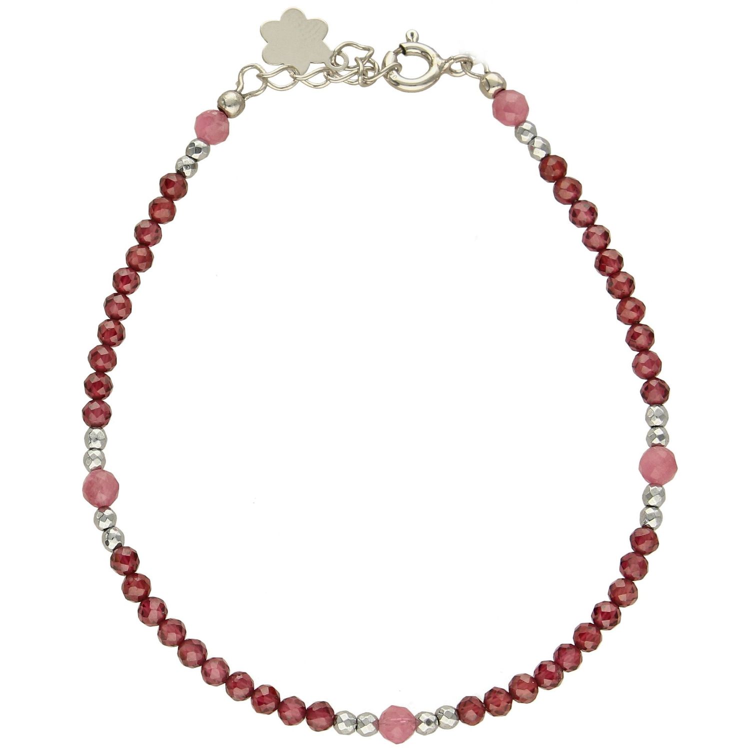 Bransoletka do znaku zodiaku- Baran hematyt, granat, turmalin różowy DIA-BRA-4859-925 (1).jpg