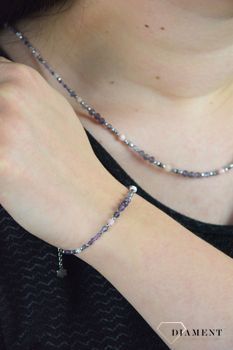 Bransoletka ametyst, opal różowy, hematyt, iolit DIA-BRA-4873-925. astosowane kamienie w odcieniach różu i fioletu oprócz pięknego wyglądu posiadają szereg właściwości (1 (3).JPG