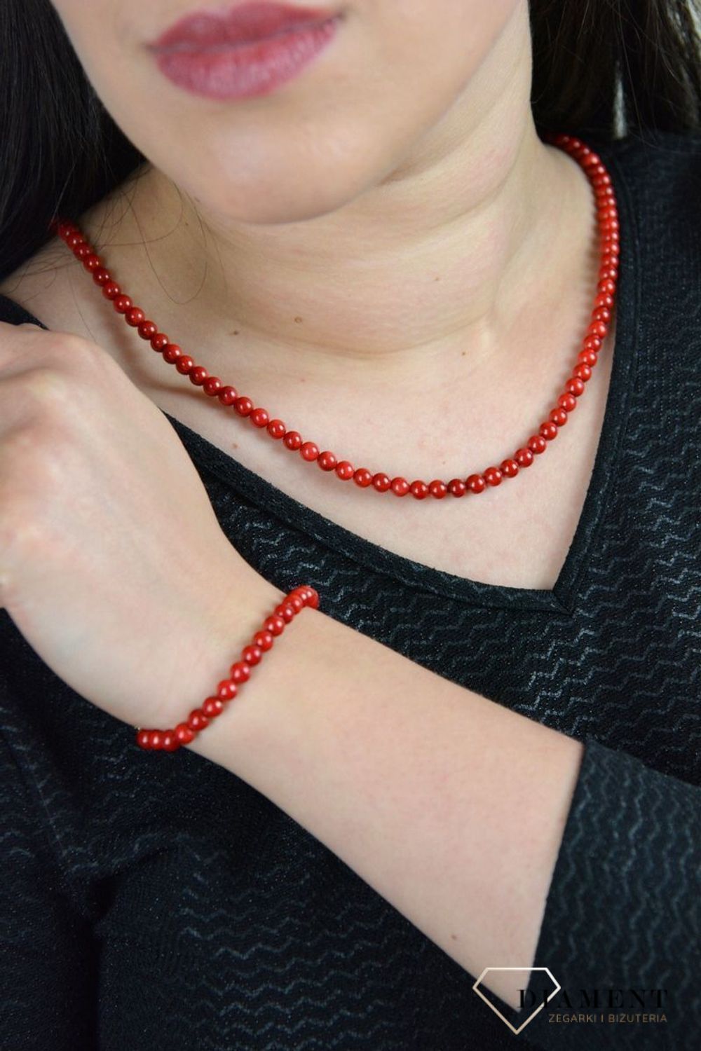 Przepiękna bransoletka z korali DIA-BRA-4878-925.jpg