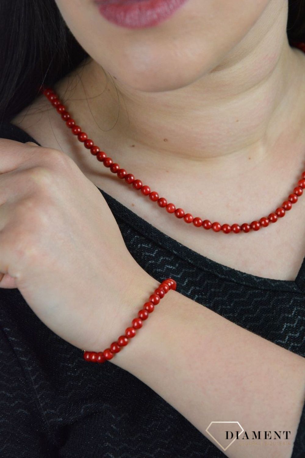 Przepiękna bransoletka z korali DIA-BRA-4878-925.jpg