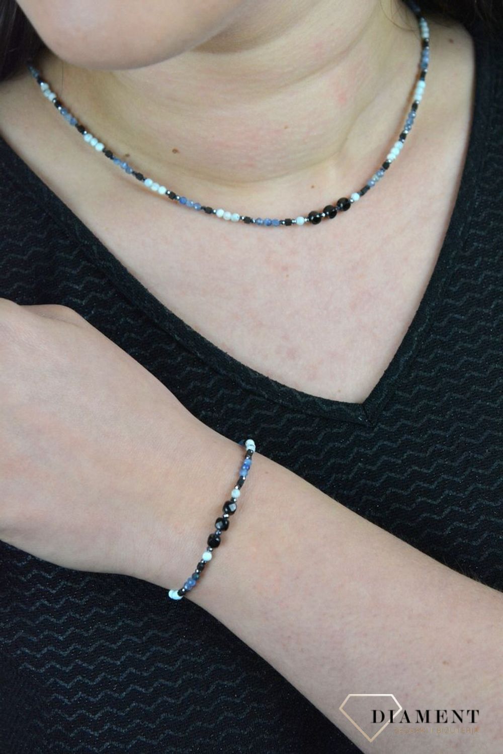 Bransoletka larimar, kyanit, terahertz DIA-BRA-4881-925.jpg