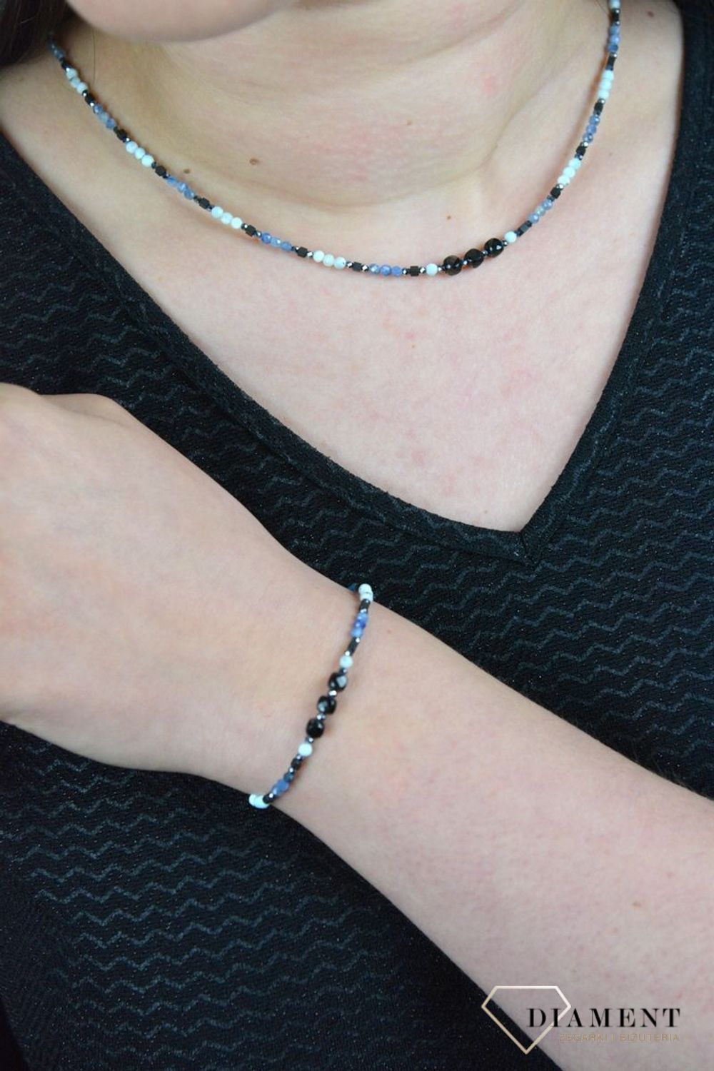 Bransoletka larimar, kyanit, terahertz DIA-BRA-4881-925.jpg