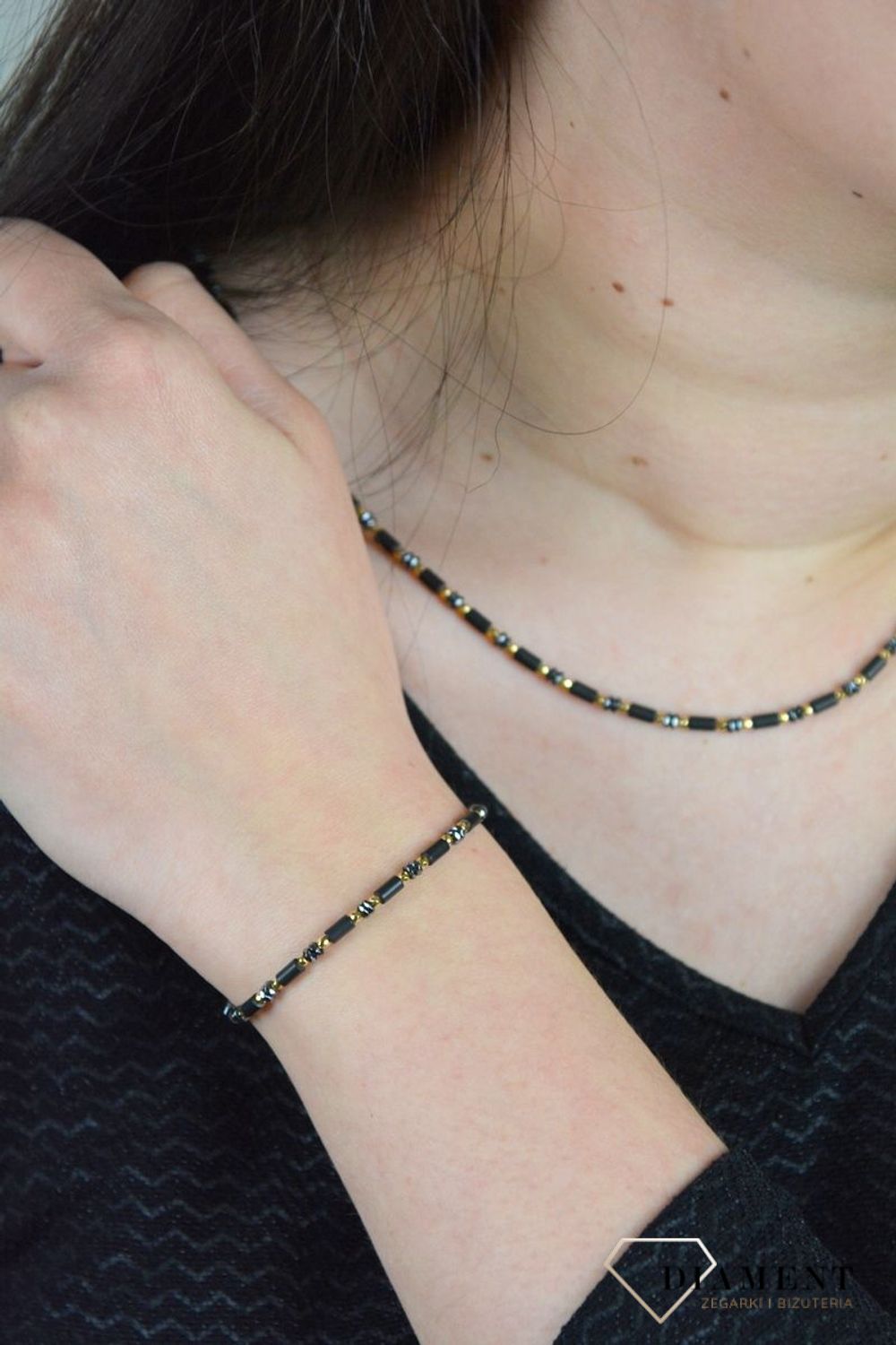 Bransoletka damska hematyt tytanowany DIA-BRA-4882-925.jpg